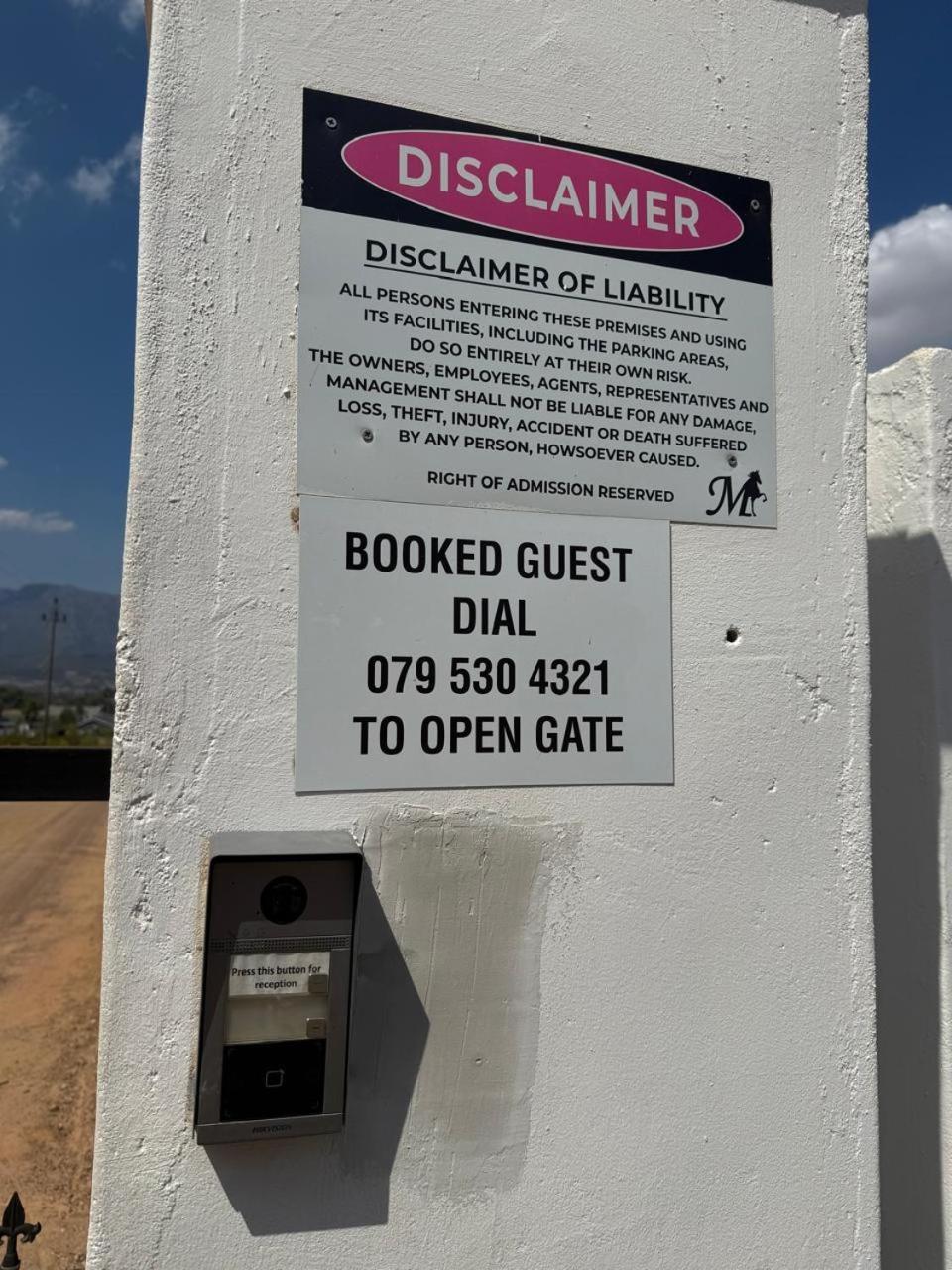 Middelplaas Paarl Guesthouse Екстер'єр фото